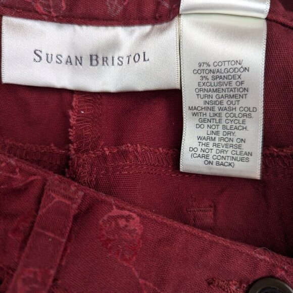 Susan Bristol Textured leaf print pant - Picture 6 of 6